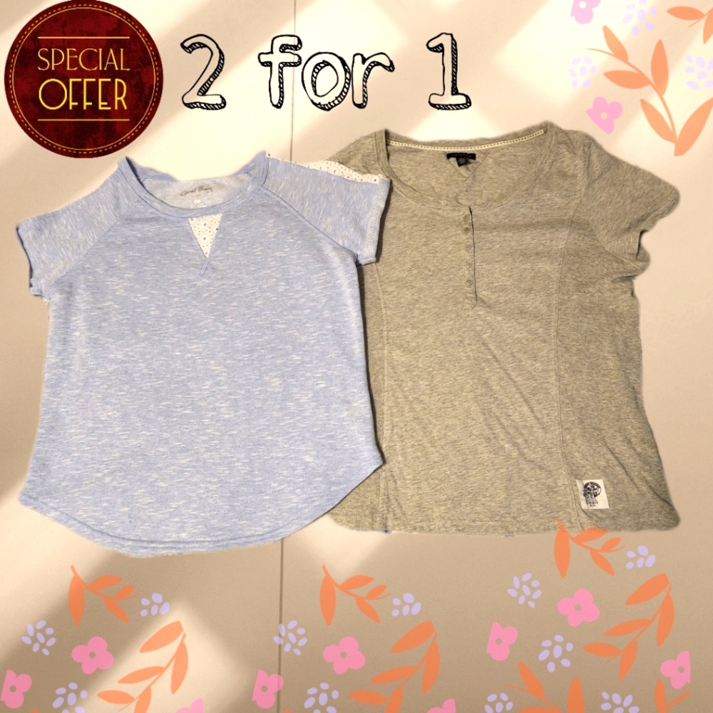 2 Tops womens shirts bundle tw